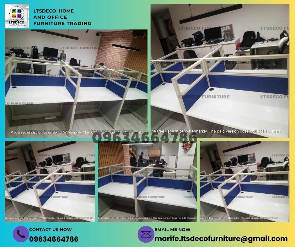 WORKSTATION TABLES MODULAR CUSTOMIZED OFFICE PARTITION FURNITURES (Category: Office Furniture & Fixtures) located in Quezon City. Submitted by ltsdecofurniture (Listing ID 1469014175, Image 3). Description: 👉Are you looking for WORKSTATION, MODULAR CUBICLES OFFICE PARTITION, and OFFICE FURNITURE SUPPLIER? LTSDECO Furniture, is direct supplier, manufacturer, and trusted provider of high quality, affordable and durable modular office divider parti