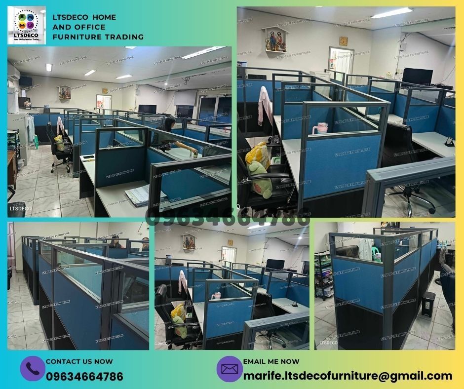WORKSTATION TABLES MODULAR CUSTOMIZED OFFICE PARTITION FURNITURES (Category: Office Furniture & Fixtures) located in Quezon City. Submitted by ltsdecofurniture (Listing ID 1469014175, Image 1). Description: 👉Are you looking for WORKSTATION, MODULAR CUBICLES OFFICE PARTITION, and OFFICE FURNITURE SUPPLIER? LTSDECO Furniture, is direct supplier, manufacturer, and trusted provider of high quality, affordable and durable modular office divider parti