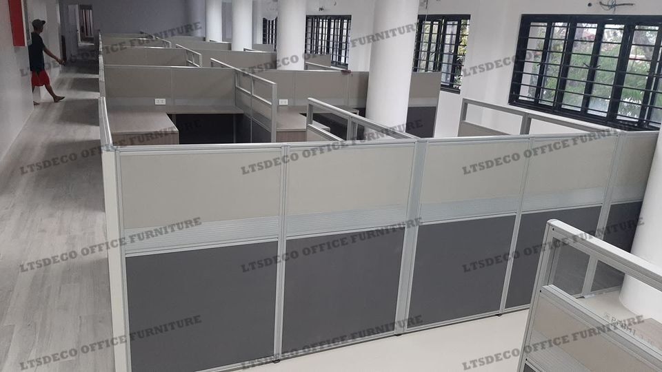 workstation tables modular office partition with glass (Category: Office Furniture & Fixtures) located in Quezon City. Submitted by sandy444 (Listing ID 1469003409, Image 1). Description: 👉Are you looking for WORKSTATION, MODULAR CUBICLES OFFICE PARTITION, and OFFICE FURNITURE SUPPLIER? LTSDECO Furniture, is direct supplier, manufacturer, and trusted provider of high quality, affordable and durable modular office divider partition, home and offi