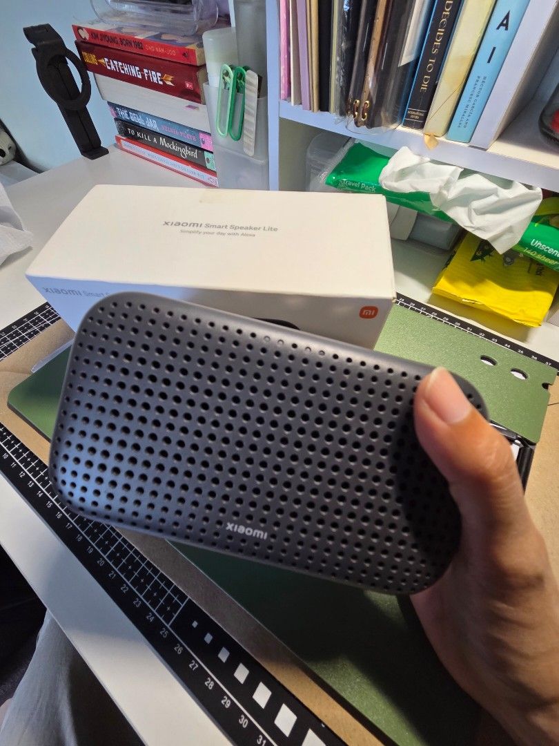 Xiaomi Smart Speaker Lite (Category: Soundbars, Speakers & Amplifiers) located in Manila. Submitted by lorynne10 (Listing ID 1469007027, Image 2). Description: Key Features: - Voice Assistant: Built-in Alexa for voice commands. - Connectivity: Dual-band Wi-Fi (2.4/5GHz), Bluetooth 5.1, AirPlay 2, Spotify Connect. - Sound: 1.75" full-range speaker with a 350cc sound cavity for enhanced audio. - Microphones: 2-mic array with far-field voice recogni