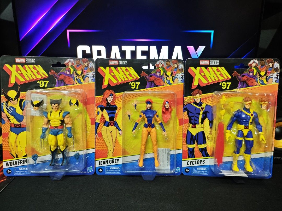 X-Men '97 Wolverine Jean Grey Cyclops (Category: Figurines & Statues) located in San Juan City. Submitted by cratemax (Listing ID 1468989622, Image 1). Description: FOR SALE: X-MEN ’97 LOVE TRIANGLE 🦁🔥 Wolverine • Jean Grey • Cyclops ✅ Back in Box (BIB) ✅ All Original — No Fakes! ✅ Action figures are in very good condition. 💰 Price: ₱6,000 FIXED ❌ Pass sa last price. 📍 Location: San Juan, Manila 🏪 Cratemax Store 📦 Available for pickup, Lala