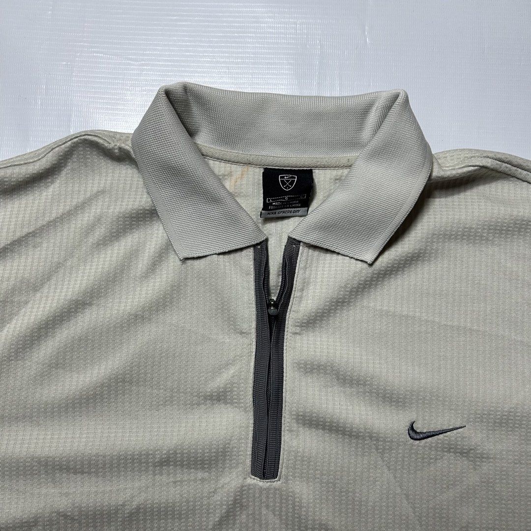 Y2K Nike Golf Quarterzip (Category: Tshirts & Polo Shirts ) located in Antipolo. Submitted by wvyfrnds (Listing ID 1469018979, Image 2). Description: Y2K Nike Golf Quarterzip Size: L Dimensions (Inches): Length: 28.5 Width: 23 Color Rate: 9/10 Issues - NONE 695 PLUS SF.