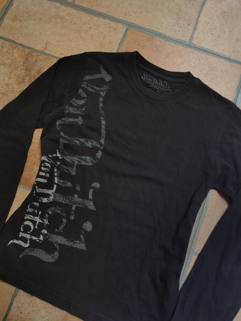 Y2K VON DUTCH LONGSLEEVES (Category: Longsleeves) located in Manila. Submitted by _wtfroza (Listing ID 1469109334, Image 2). Description: 📌size: XS to S (S on tags) -no major issues, only the print cracks -need wash, overall condition is good.