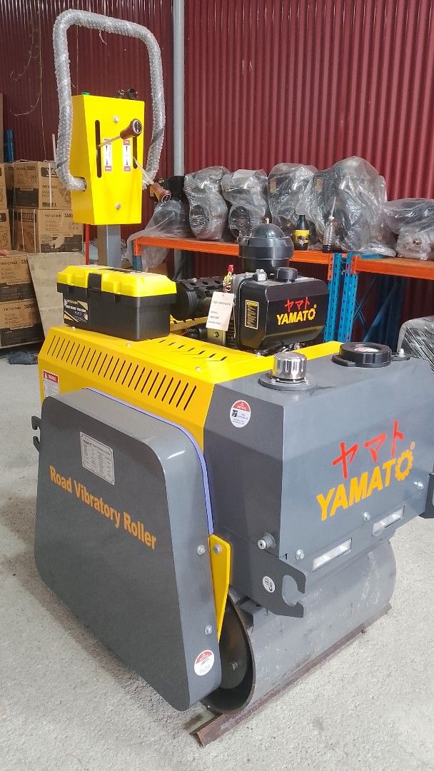 YAMATO WALK BEHIND VIBRATOR (Category: Announcements) located in Manila. Submitted by ivan2.0 (Listing ID 1468945995, Image 1). Description: YAMATO WALK BEHIND VIBRATORY MINI PISON DOUBLE DRUM / 600KG DIESEL ENGINE 12HP PRODUCT MODEL: 600 RATED POWER: 12HP WALKING SPEED: 400/min DRIVE WAY: STATIC HYDRAULIC WALK WAY: TWO WAY STEEL WHEEL SIZE: 400 X 600MM VIBRATION FREQUENCY: 70HZ VIBRATION FORCE: 20KN CLIMBING ABILITY: 30% ENGINE SPECS MODEL: CF18
