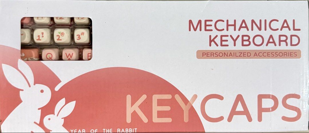 Year of the Rabbit Keycaps (Category: Computer Keyboard) located in Batangas. Submitted by skylermikana (Listing ID 1468989208, Image 2). Description: Hi! For same day delivery via lalamove, book mo muna then I'll send a picture sayo. Pwede mo pa-confirm sa rider before mag-payment sakin. For LBC/JnT shipping, magsesend din ako ng qr para sa booking. Thank you!.