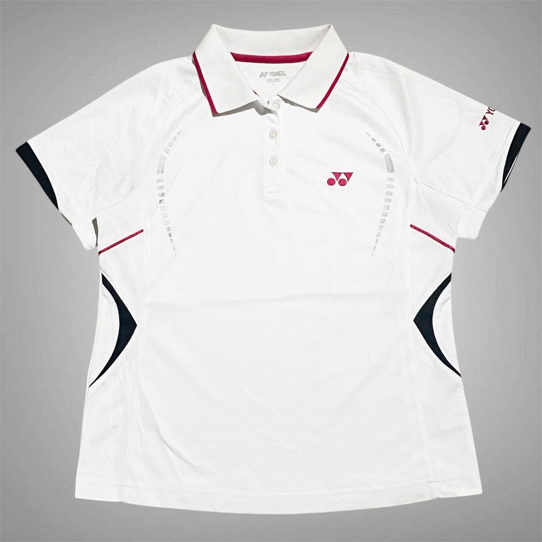 Yonex Drifit (Category: Activewear) located in Mabalacat. Submitted by stellargarments (Listing ID 1468977405, Image 1). Description: MUST GET! Length : 23 Width : 18 Condition : 9.5/10 Magandang maganda pa tela comfy burda all logos pati sa sleeve with complete yonex buttons very comfy & smooth na smooth pa! need wash fresh from bale.