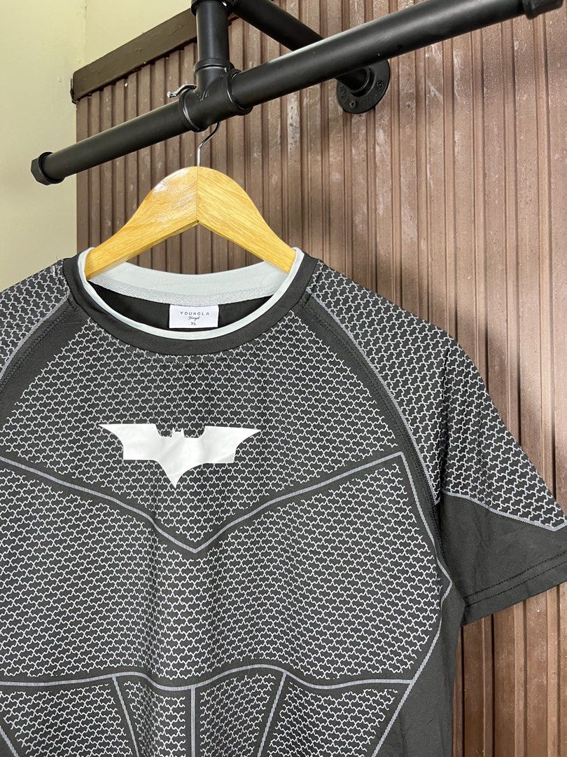 Young LA - Batman Compression Shirt (Category: Tshirts & Polo Shirts ) located in Cabanatuan. Submitted by cabsygoods (Listing ID 1469064115, Image 2). Description: Young LA - Batman Compression Shirt Authentic Width: 20 Length: 28 Very good condition No issue Color rate 9/10 Dm to purchase! 📩.