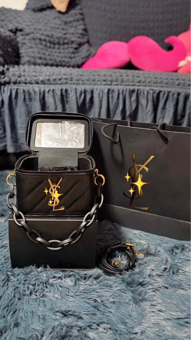 YSL Vanity bag (GWP) (Category: Luxury Bags & Wallets) located in Manila. Submitted by hnnhsrmnt (Listing ID 1469062674, Image 2). Description: Bnew with box & paper bag.