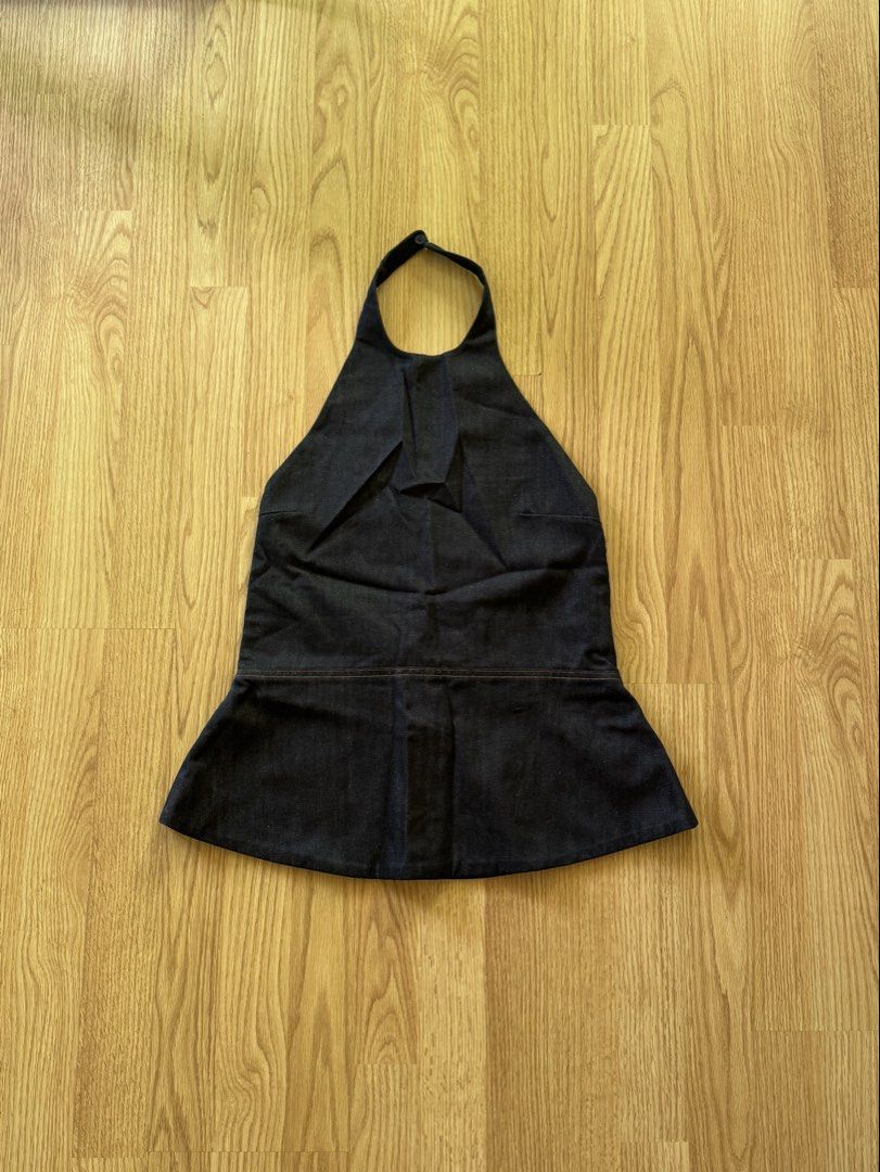 ZARA | Denim Halter Top - Small (Category: Sleeveless) located in Roxas City. Submitted by elliesuite (Listing ID 1468931797, Image 1). Description: Read: LAST PRICE POSTED ‼️ NO WHEN WORN ‼️ NO MEASUREMENTS ‼️ Brand New with Tags Size: Small Fits 34-36 bust size Sooo chic! Love this! SF c/o Buyer. (JRS Express ONLY ₱150 - no other courier) No grab/lala (not from the Metro) All sales are final. No REFUND. No return / exchange. .