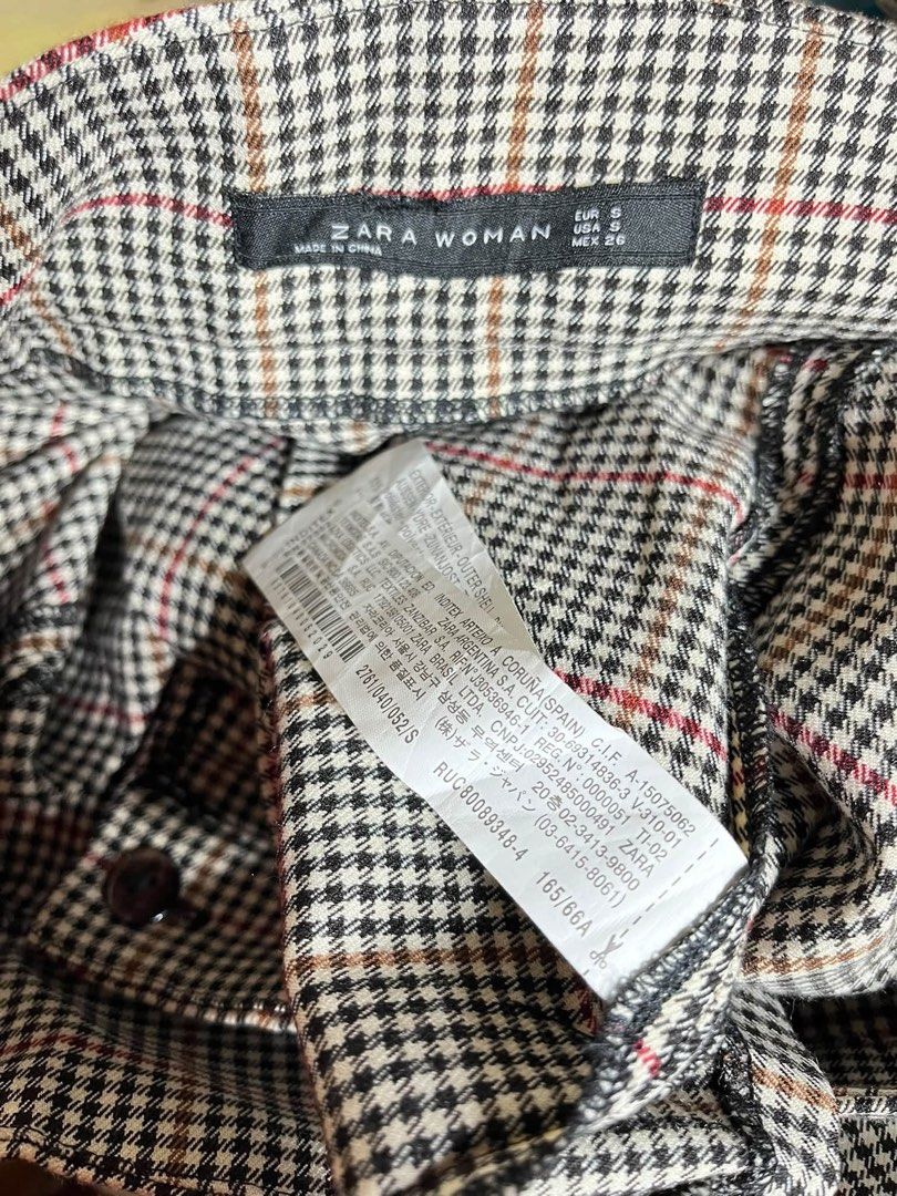 Zara Assymmetric Plaid Skirt (Category: Skirts) located in Pagadian. Submitted by angelcanzado (Listing ID 1468992857, Image 2). Description: Zara Assymmetric Plaid Skirt Excellent Condition Complete Tags Gwapa as.in Size: 29 tape measure Length: 19 inches .