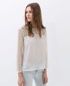 Zara Basic White Crochet Long Sleeve Blouse Size M (Category: Longsleeves) located in Makati City. Submitted by dflim (Listing ID 1469008363, Image 1). Description: Zara White Appliqué Top Sizes: XS and M (2 sizes available) In very good condition; worn 1-2x only Authentic Php 450 each Shipping c/o buyer Rfs: decluttering .