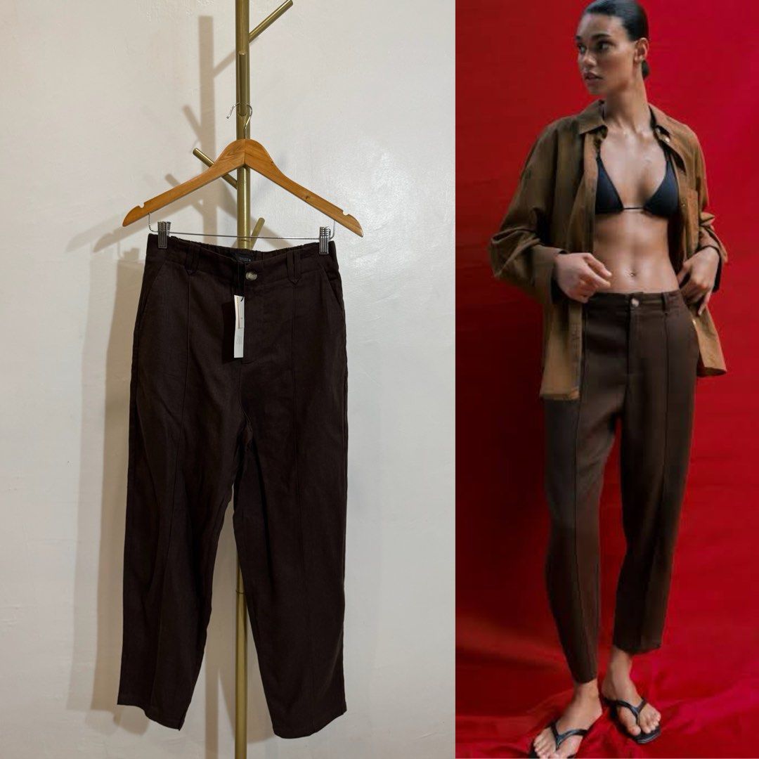Zara Linen Trousers (Category: Other Bottoms) located in Quezon City. Submitted by shopper_xoxo (Listing ID 1469029862, Image 1). Description: Brand new with tag 😊 📦 From Zara Japan 🚚 On hand and ready to ship MOP: GCash and BPI Shipping starts at ₱65 only ✨ .