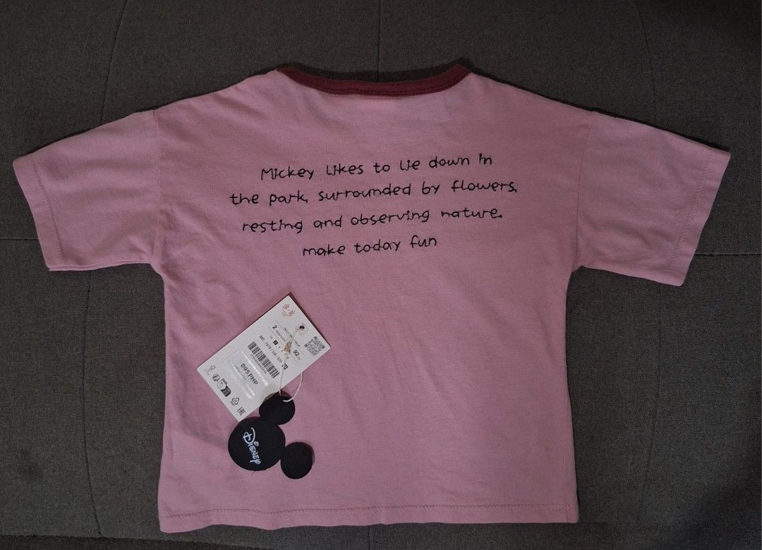 Zara Mickey shirt 2y (Category: Babies & Kids Fashion) located in Santa Cruz. Submitted by sohba (Listing ID 1469022811, Image 2). Description: like new size 2y on tag.
