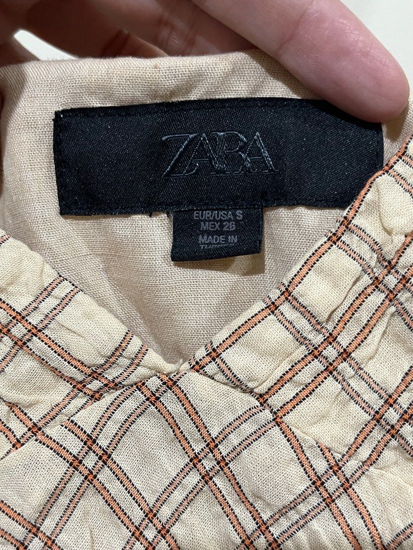 Zara Plaid Asymmetrical dress (Category: Dresses) located in Taguig. Submitted by lil.ac (Listing ID 1468945249, Image 3). Description: Small. No flaws. Used once as seen on washtag. Practically brand new. Nice with boots, sneakers, Mary Janes Very versatile.