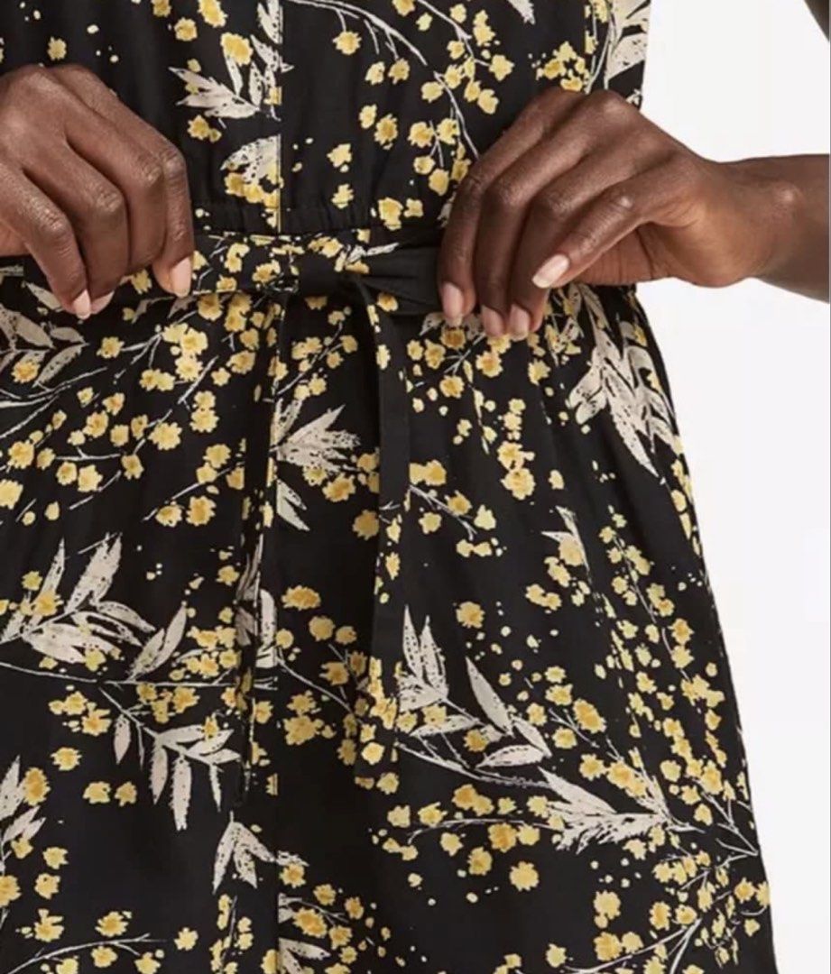 ZARA Printed Floral Jumpsuit (Category: Jumpsuits) located in Paranaque City. Submitted by famsale2016 (Listing ID 1469001472, Image 2). Description: SALE! Like new ✨ Size M and L available Cotton loose fabric, comfy to wear. Like new condition. No flaws. Garterized waist w/ belt , Zipper back..