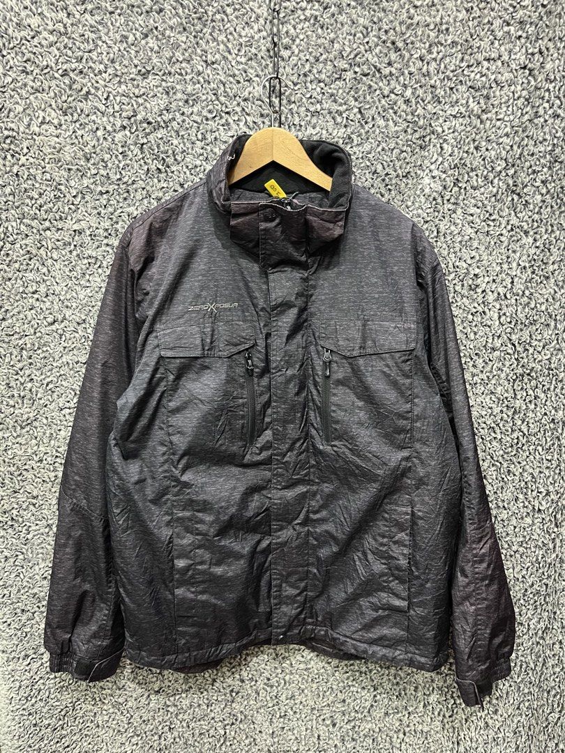 ZeroXposur Dozer Midweight Hooded Jacket | Size XL (Category: Coats, Jackets and Outerwear) located in General Trias. Submitted by zrchustle.604 (Listing ID 1469079300, Image 1). Description: ZeroXposur Dozer Midweight Hooded Jacket (with the hood missing or detached in this photo) in a charcoal heather grey finish..