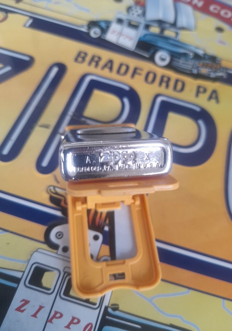 Vintage Zippo Slim Custom Oakley lighter (Category: Vintage Collectibles) located in San Pedro. Submitted by taberna_carpe_diem (Listing ID 1468998325, Image 2). Description: VIntage Zippo Slim in High polished chrome finish w/ custom Oakley ellipse design. W/ case date Jan 1994,insert date Jan 1987. No box, shipping c/o buyer. .
