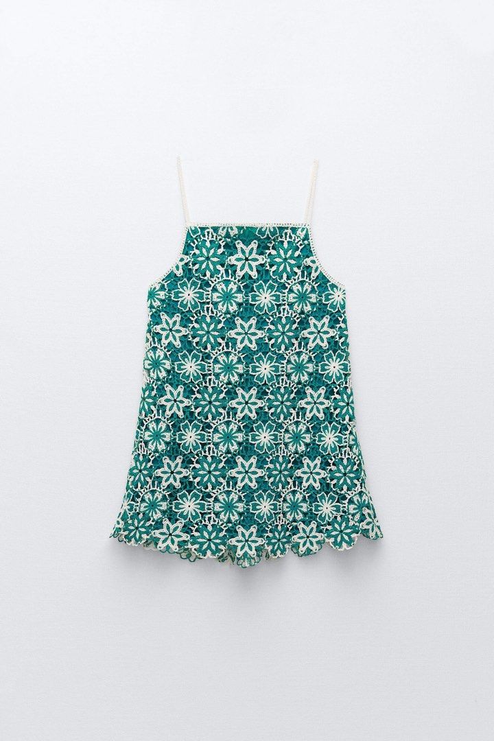 Z@R@ Crochet Mini Dress - Large (Category: Dresses) located in Cebu City. Submitted by ChaKoleksyon (Listing ID 1468953931, Image 3). Description: Large on Tag.