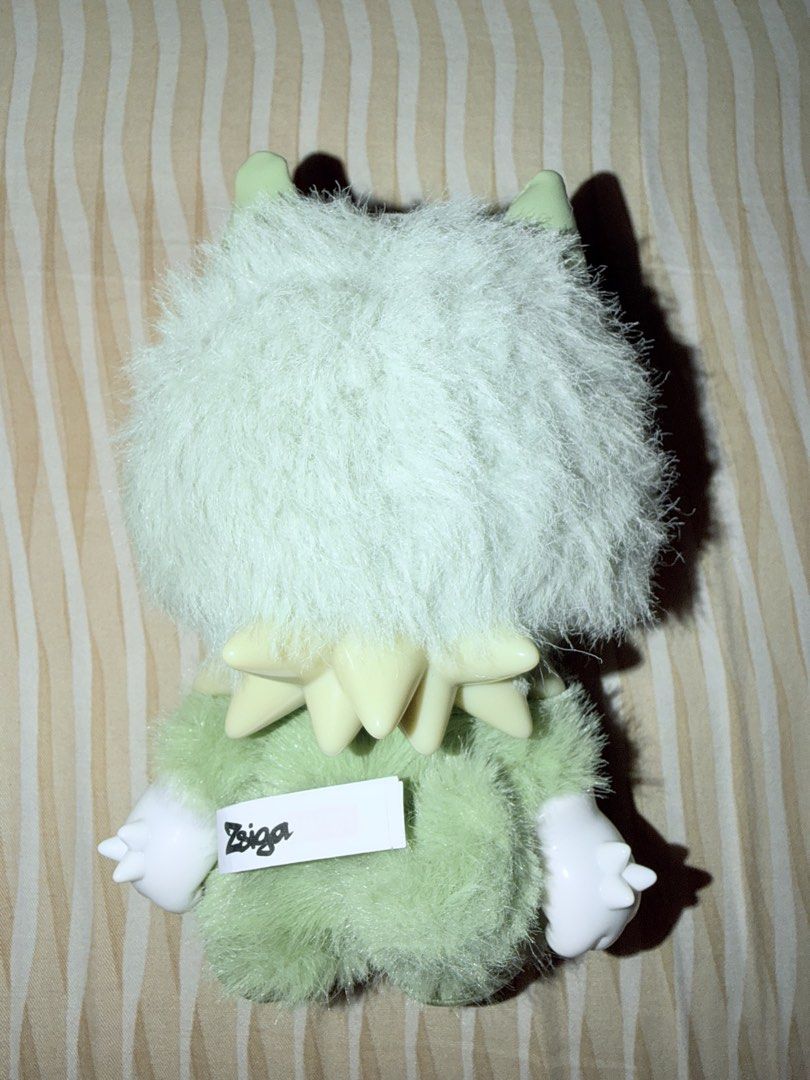 Zsiga POPMART (Category: Plushies & Soft Toys) located in Quezon City. Submitted by cheesekah (Listing ID 1469012035, Image 3). Description: - Authentic Zsiga green monster plush figure - Authentic! - good as new, used once only. - no box, with card - nego :) .