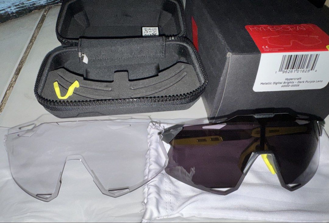 100% Hypercraft (Dark Purple) (Category: Sunglasses & Eyewear) located in Dasmarinas. Submitted by kim10101 (Listing ID 1465394718, Image 2). Description: 100% Hypercraft Original Inclusions: ✅Hard case ✅Cloth bag ✅Transparent lens ✅Black lens - Lenses: Dark purple lens plus an extra clear replacement lens - Condition: Complete set - 100% authentic with scan QR code and ready to use Shipping via LBC or Lalamove Meet-up available in Bacoor/Dasmari