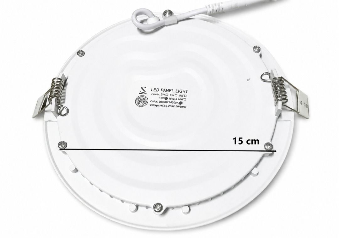 12 Watts Skylite LED Panel Light Ceiling Lamp 220v (Category: Lighting) located in Manila. Submitted by bellenn (Listing ID 1465433724, Image 3). Description: Color: Warm white Shape: Round, Square Watts: 12W Size: 17cm Voltage: 85~265V 50/60Hz Use good quality LED resistance light falling Highly-efficient electronics ballast ensure to long lifespan using. More than 3 times energy saving compare to traditional energy saving bulb Switch off the so