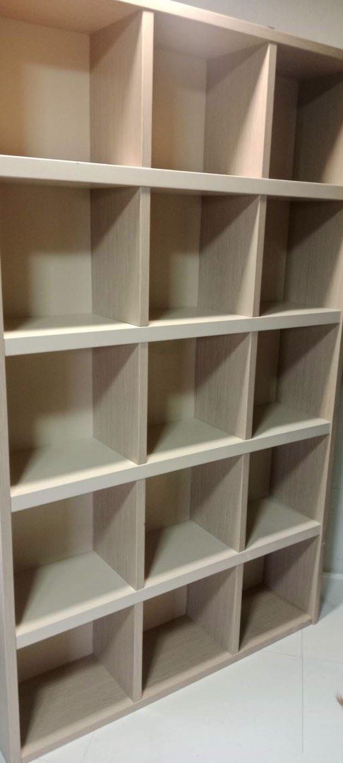 15 Cube Wooden Organizer (Category: Shelves, Cabinets & Racks) located in Malabon City. Submitted by aven25 (Listing ID 1465488149, Image 2). Description: 15 Cube Wooden Organizer Size: 120 x 28.5 x 195cm Height Good Condition Ready to Use .