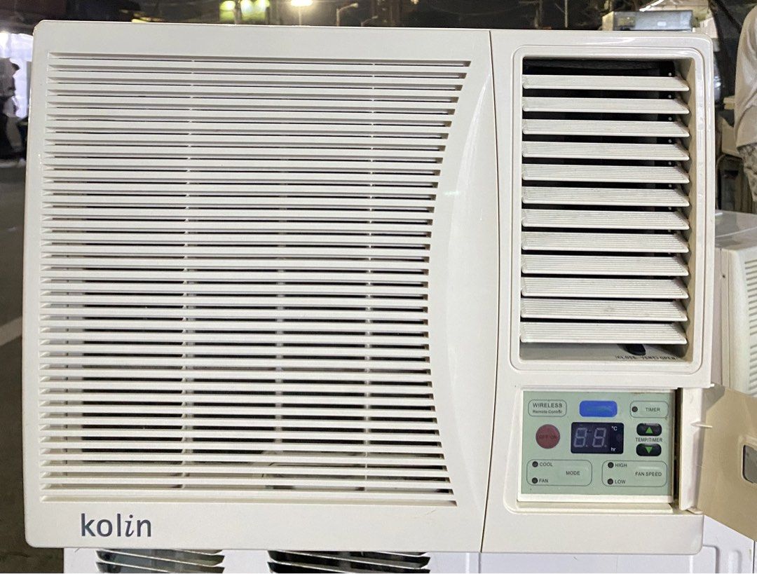 1HP Kolin Digital Window Type Air Conditioner (Category: Air Conditioning and Heating) located in Manila. Submitted by almira_03 (Listing ID 1465401511, Image 2). Description: - Brand: Kolin window type air conditioner - Color: Clean white finish with a sleek horizontal louver grill - Display: Digital temperature display panel with user-friendly control buttons - Fit: Standard residential size, perfect for rooms and apartments - Condition: Cools 
