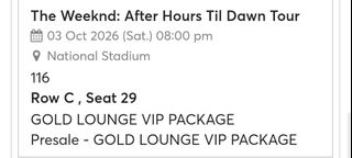 The weeknd gold For Sale | Carousell Singapore