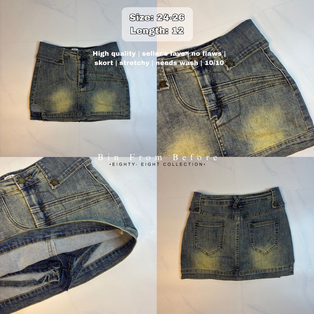 24-26 Y2K Micro Skort (Category: Skirts) located in Dagupan City. Submitted by bincloset (Listing ID 1465550701, Image 1). Description: .