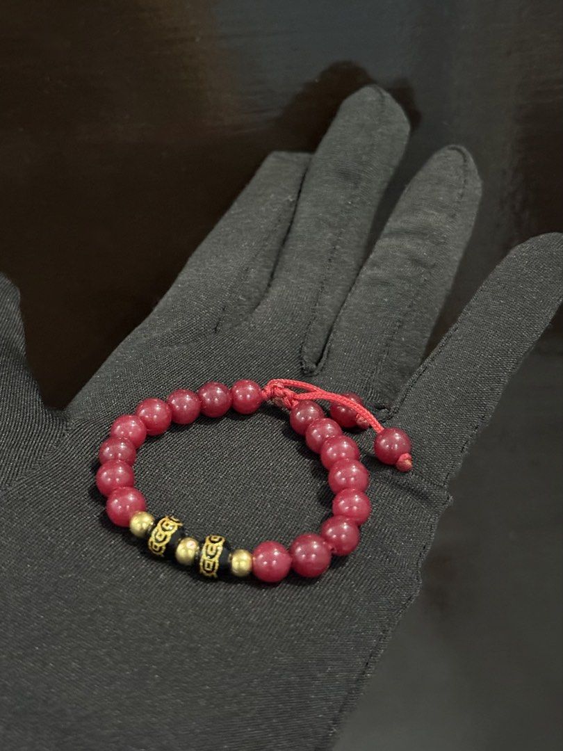 24k Baby Protection Bracelet (Category: Body Jewelry) located in Cauayan City . Submitted by dollupbytrish (Listing ID 1465476030, Image 2). Description: 24k Balls Lucky 9 Feng Shui coin stones Red Corals Kontra usog Cleansed and energized Adjustable red string.