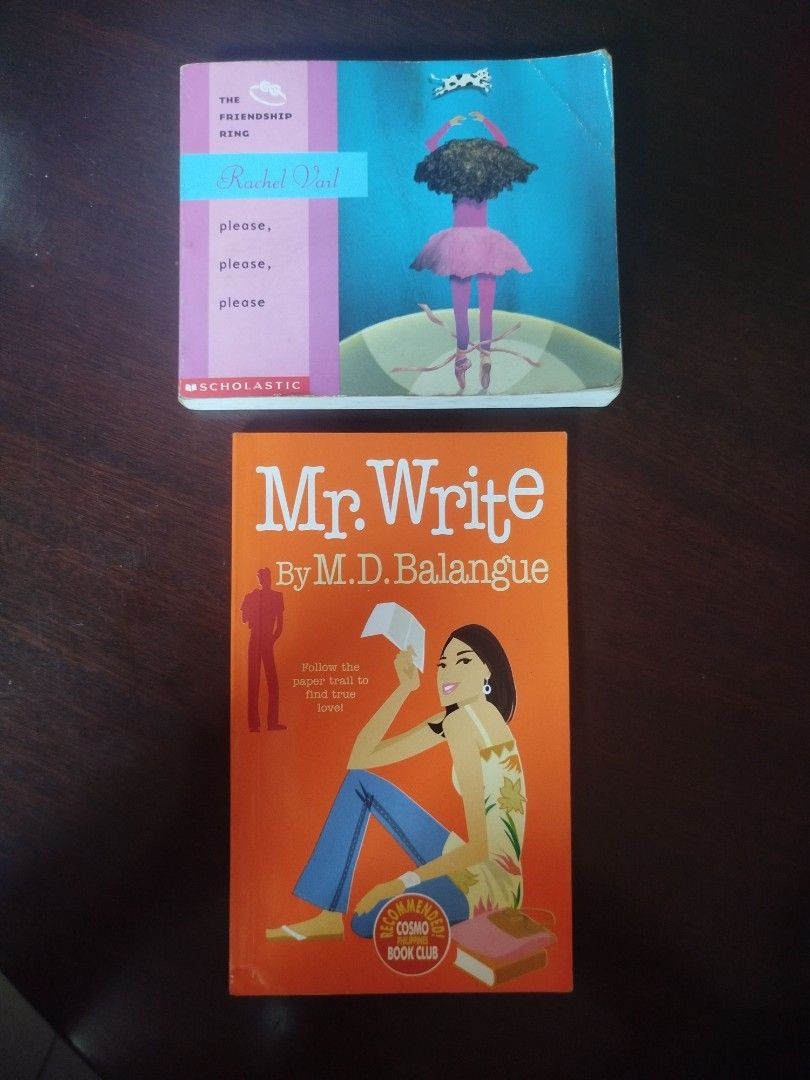 2 Books: Mr. Write and The Friendship Ring Books (Category: Children's Books) located in Paranaque City. Submitted by kaceys_closet (Listing ID 1465415505, Image 1). Description: .