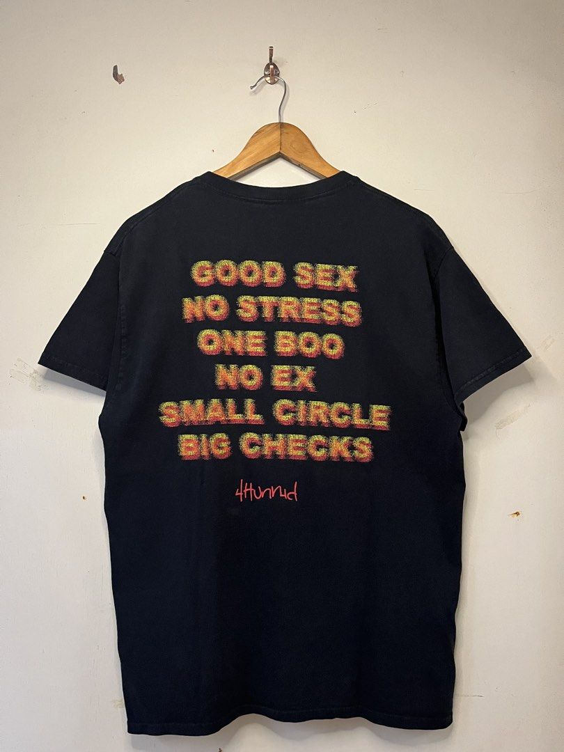 4Hunnid Tee (Category: Tshirts & Polo Shirts ) located in Baguio. Submitted by ezrab. (Listing ID 1465494545, Image 3). Description: 4hunnid 22*28 9/10 color rate Negotiable .