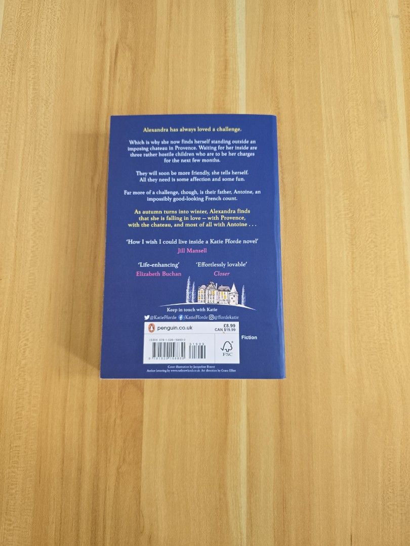 A Wedding in Provence by Katie Fforde (Category: Storybooks) located in Trece Martires City. Submitted by closette.ph (Listing ID 1465387160, Image 2). Description: 💌 click photos to view full item - genre : romance/chick lit - personal preloved books - has signs of usage.