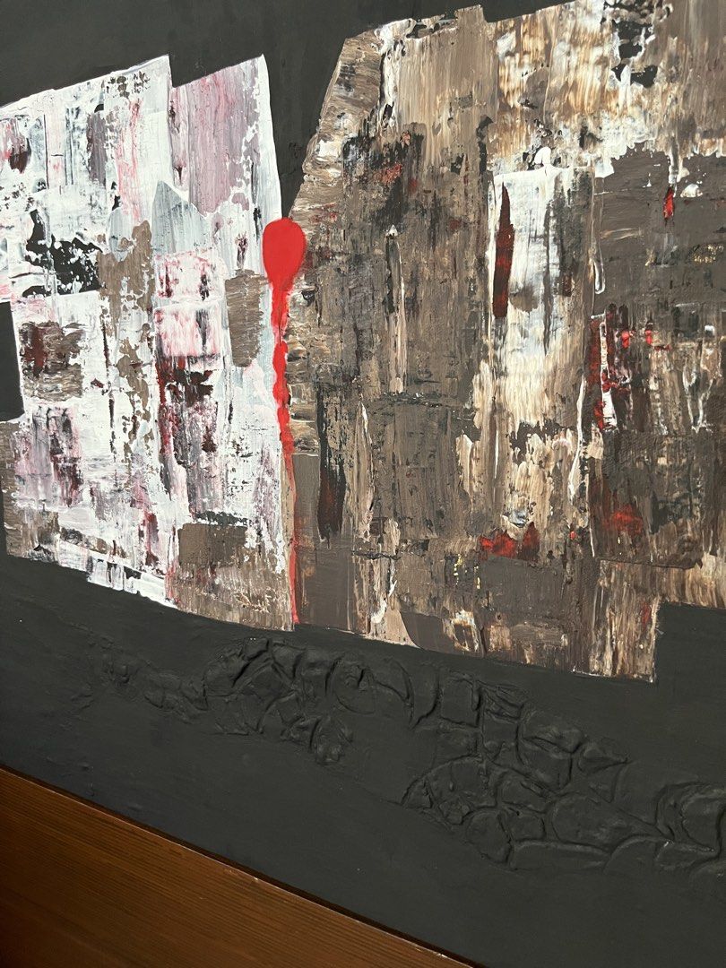 Abstract Painting (Category: Everything Else Others) located in Muntinlupa City. Submitted by bellaboo0325 (Listing ID 1465510633, Image 2). Description: 24 x 24” Abstract Textured Acrylic Paint.