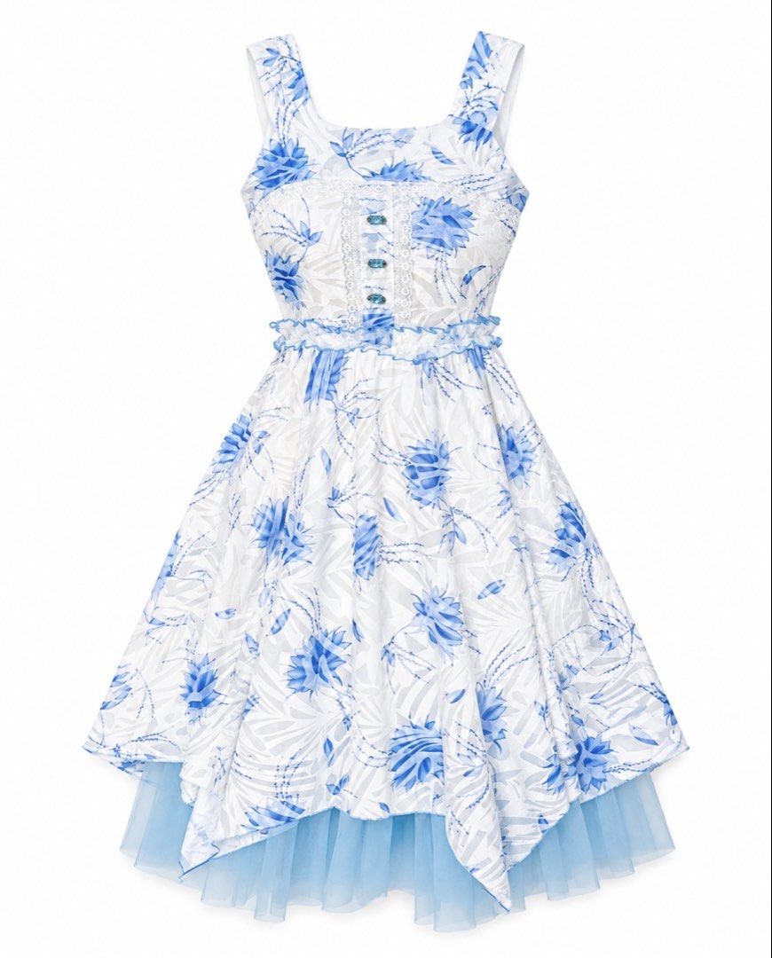 Acubi Dainty Dress in Blue (Category: Dresses) located in Manila. Submitted by mscharia (Listing ID 1465545207, Image 1). Description: XS Bust 30 in. Length 41 in. .