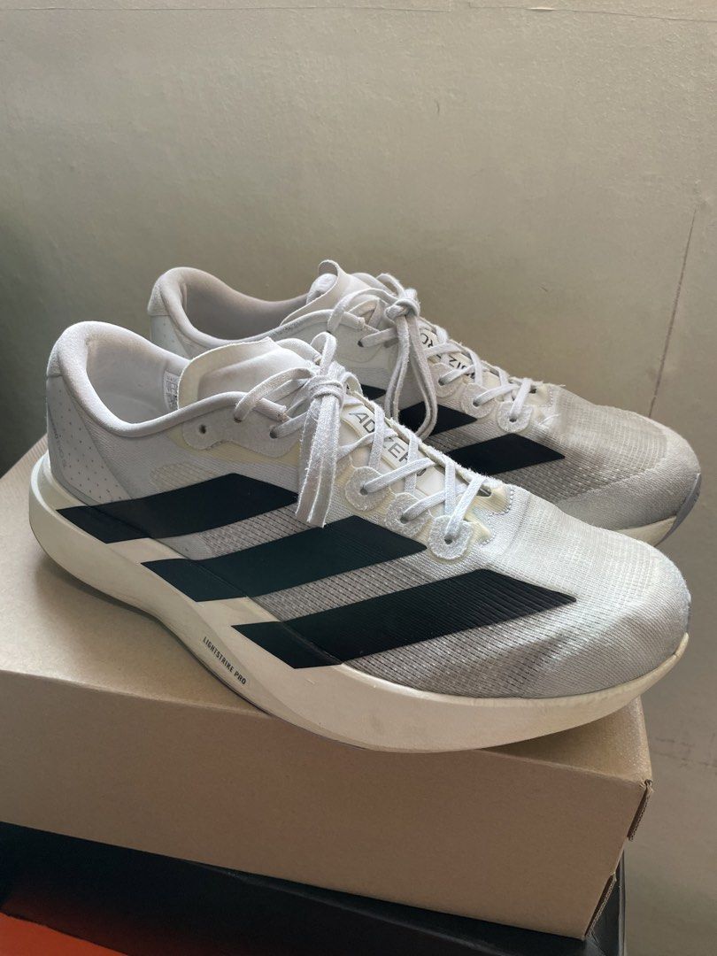 Adidas Adizero Evo SL White US11 (Category: Sneakers) located in Quezon City. Submitted by drake0302 (Listing ID 1465573636, Image 3). Description: For sale: adidas adizero evo sl white US11 , no box , 2025 release , authentic.