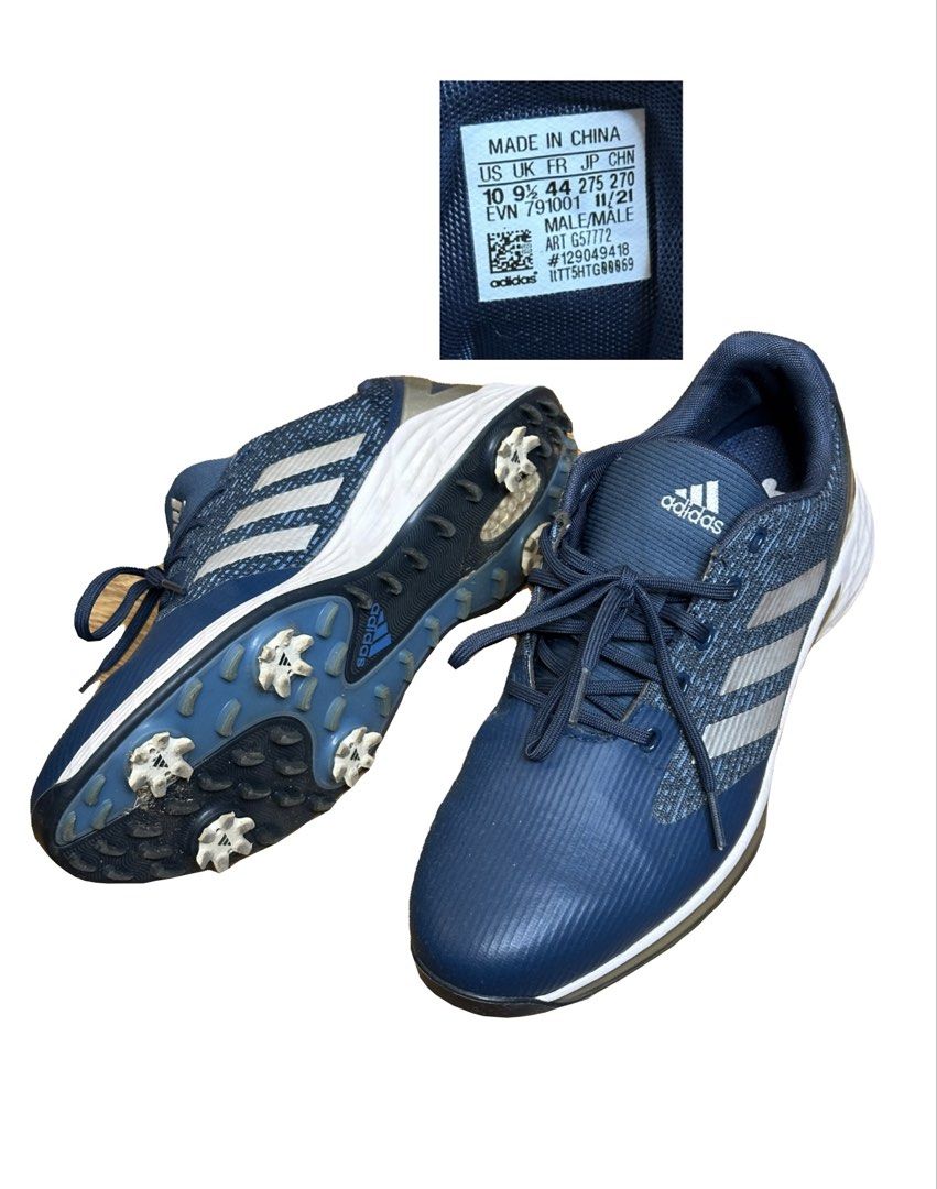 Adidas Boost Spiked Golf Shoes Navy US10 (Category: Sneakers) located in Muntinlupa City. Submitted by alabangbargains (Listing ID 1465516941, Image 1). Description: Adidas Boost Spiked Golf Shoes Size US10 Navy no tag no box need cleaning only no flaw mop gcash or bank transfer sf buyer to book and pay courier.