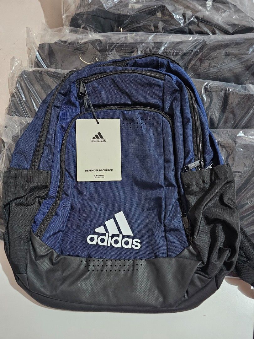 ADIDAS Defender Backpack (Category: Backpacks) located in Quezon City. Submitted by senyoramaria2 (Listing ID 1465549023, Image 1). Description: ADIDAS Defender Backpack 33 Liters 4 compartments 2 side pockets Laptop compartment fits up to 16 inches. Padded shoulder straps and back. #USpasabuy.