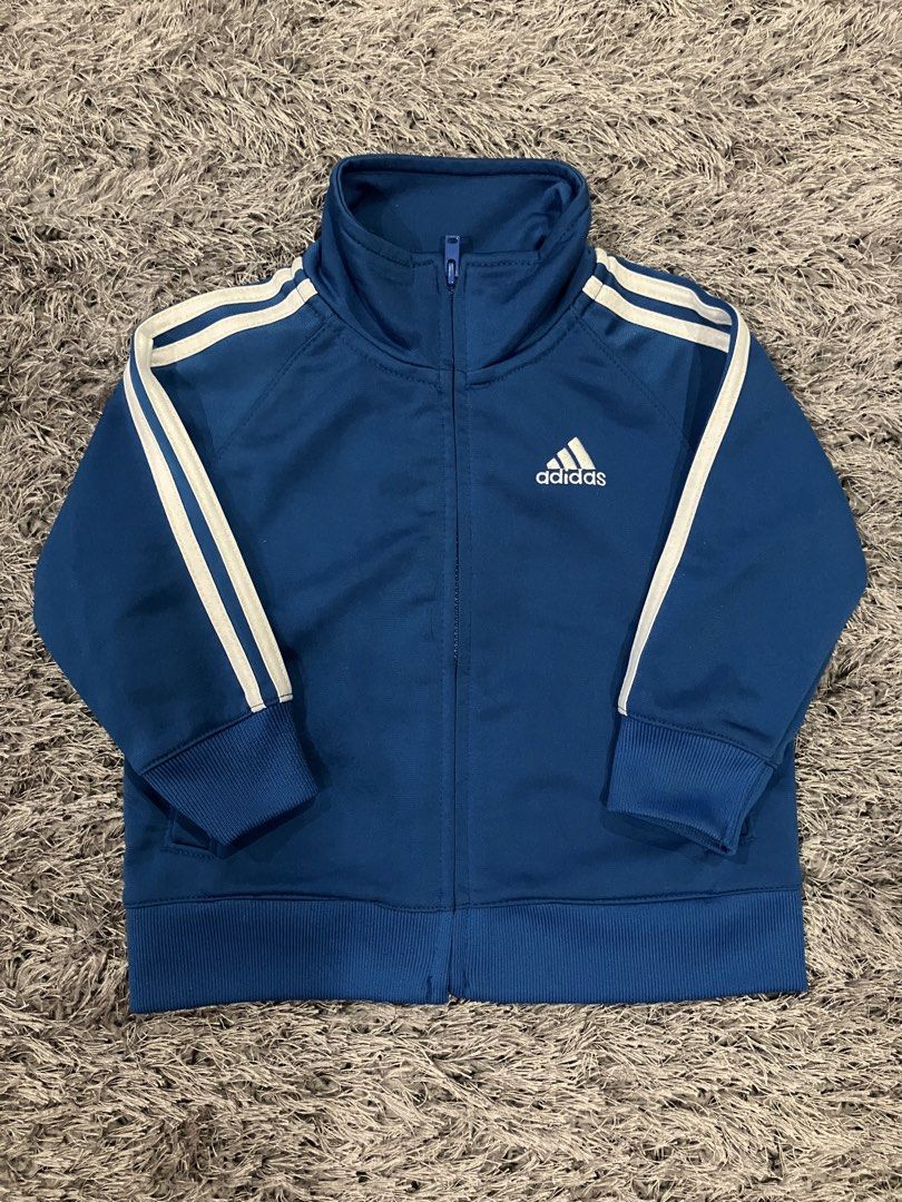 Adidas Infant Track Jacket (Category: Babies & Kids Fashion) located in Pulilan. Submitted by aneth11983 (Listing ID 1465502811, Image 1). Description: Adidas Infant Track Jacket | 12m Preowned, from🇺🇸 ₱650+sf/df Gcash/ JnT Payment first basis to accept your offer 📍Pulilan, Bulacan.