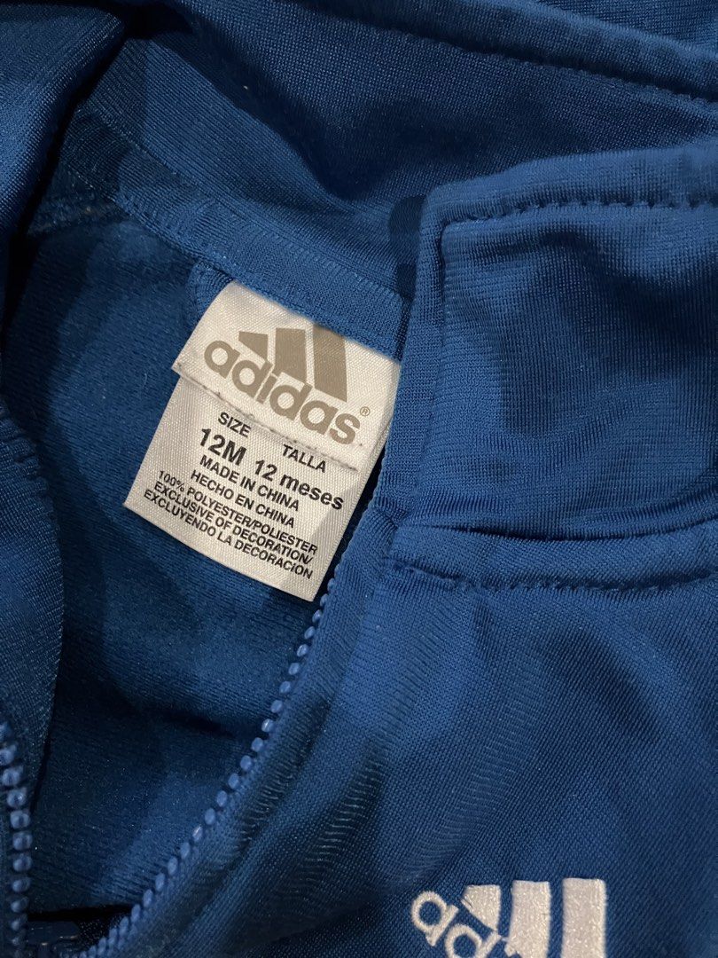 Adidas Infant Track Jacket (Category: Babies & Kids Fashion) located in Pulilan. Submitted by aneth11983 (Listing ID 1465502811, Image 3). Description: Adidas Infant Track Jacket | 12m Preowned, from🇺🇸 ₱650+sf/df Gcash/ JnT Payment first basis to accept your offer 📍Pulilan, Bulacan.