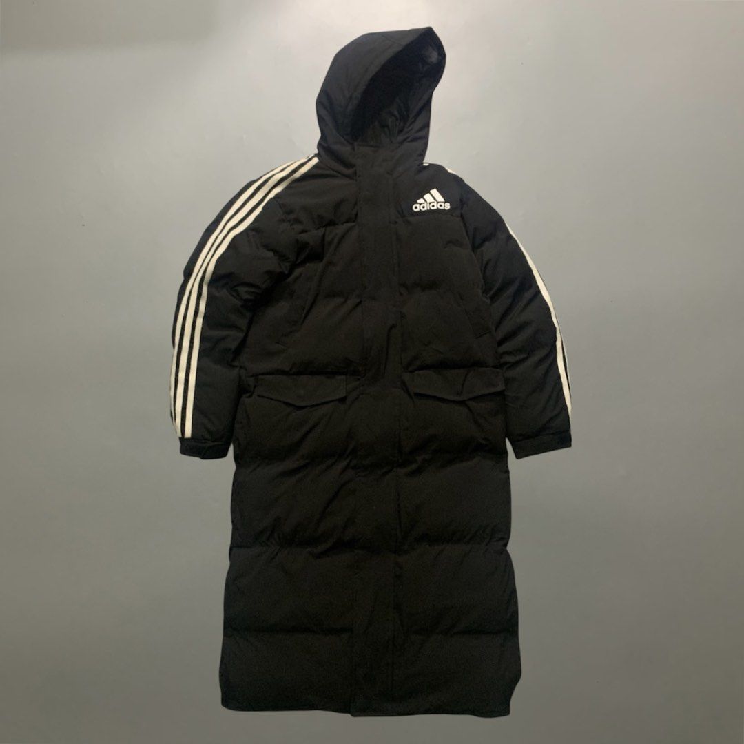 ADIDAS LONG PUFFER JACKET (Category: Coats, Jackets and Outerwear) located in Puerto Princesa. Submitted by kelvinfabr75674 (Listing ID 1465443101, Image 3). Description: Size S 20 width 42 length NO ISSUE EXCELLENT CONDITION Color rate 10📌.