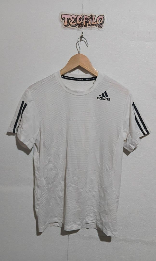 Adidas primeblue aeroready running (Category: Tshirts & Polo Shirts ) located in Santo Tomas. Submitted by teofilo-thrifted (Listing ID 1465427651, Image 2). Description: Adidas Primeblue Aeroready(bandol) Excellent Both Size Medium tag Both Dimention (L26. W19) price 1100 free shipping.