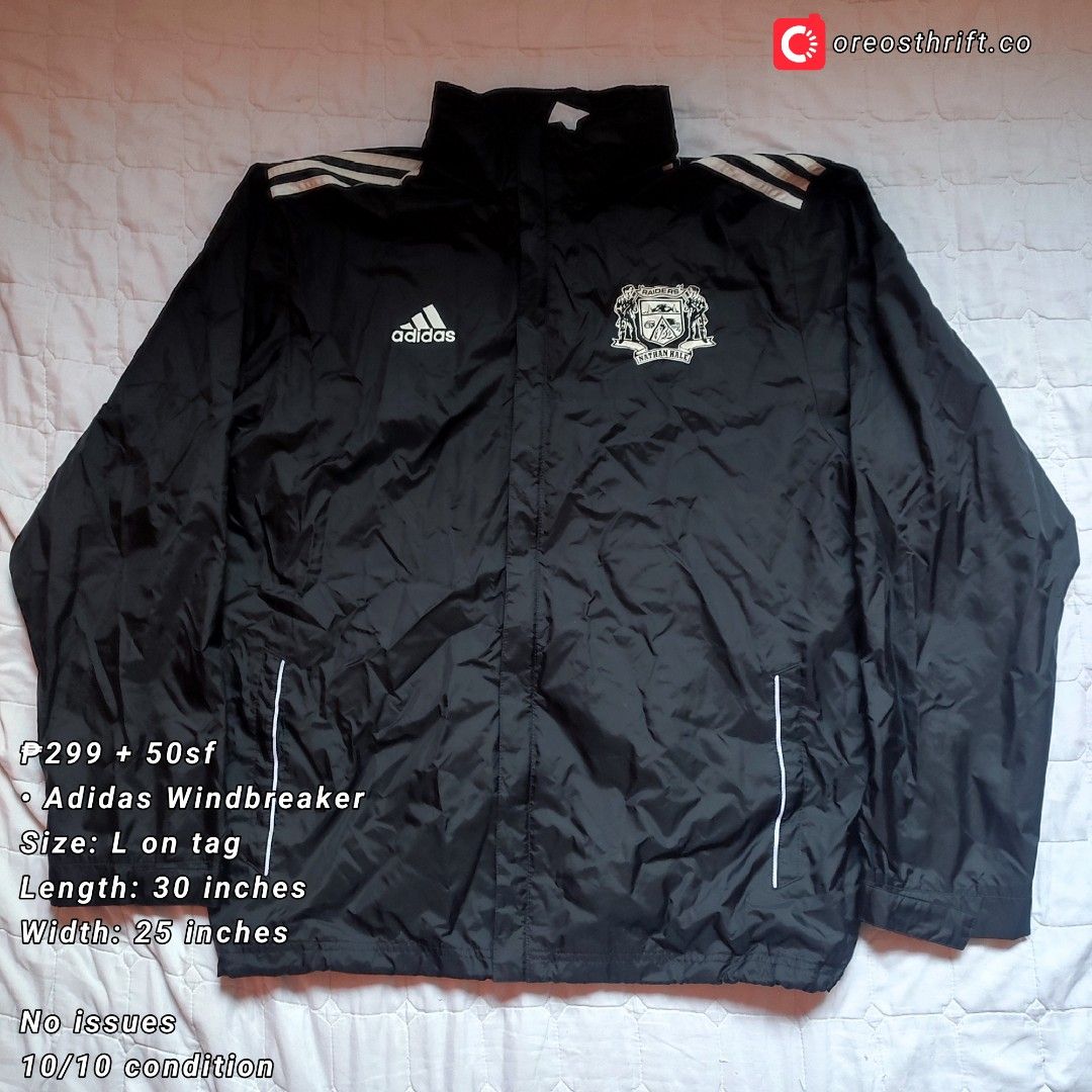 Adidas Vintage Windbreaker Jacket (Category: Coats, Jackets and Outerwear) located in Santa Cruz. Submitted by oreosthrift.co (Listing ID 1465419036, Image 1). Description: PRELOVED CLOTHING † handpicked & carefully selected quality pieces • affordable prices DM to claim 📩.