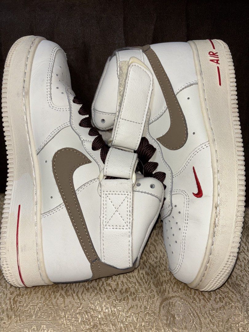 AF1 High Essential "Mocha" sneakers (Category: Sneakers) located in Manila. Submitted by gurleecloset (Listing ID 1465452371, Image 2). Description: Complete inclusions No issue Size: Us 6 euro 36.5.
