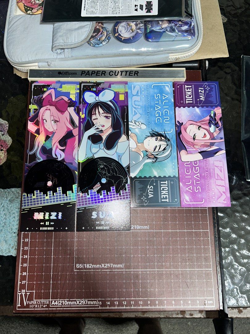 Alien Stage Mizi and Sua Ticket Set (Category: Character Goods) located in Quezon City. Submitted by soyuemilk (Listing ID 1465533515, Image 1). Description: Alien Stage Mizi and Sua Rabbit Series Laser Tickets and Normal Tickets. Sold as a set! Can do Lalamove or Meetups! Meetups can be in SM North EDSA, Trinoma, SM Megamall, Shangrila Plaza..