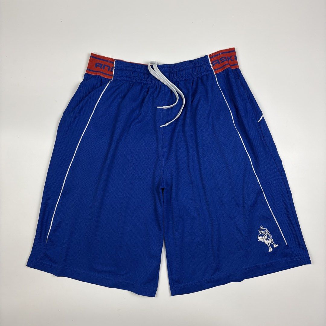 And 1 Basketball Shorts Royal Blue (Category: Shorts) located in Quezon City. Submitted by 1106_collective (Listing ID 1465410621, Image 1). Description: Size: Large Condition: 9.5/10 Material: 100% Polyester Made in: Cambodia Flaw / Defect: Minor sign of use,cut wash tags Dimension Waist: 30”-42” Length: 22” Thigh: 14.5” Leg opening: 14”.