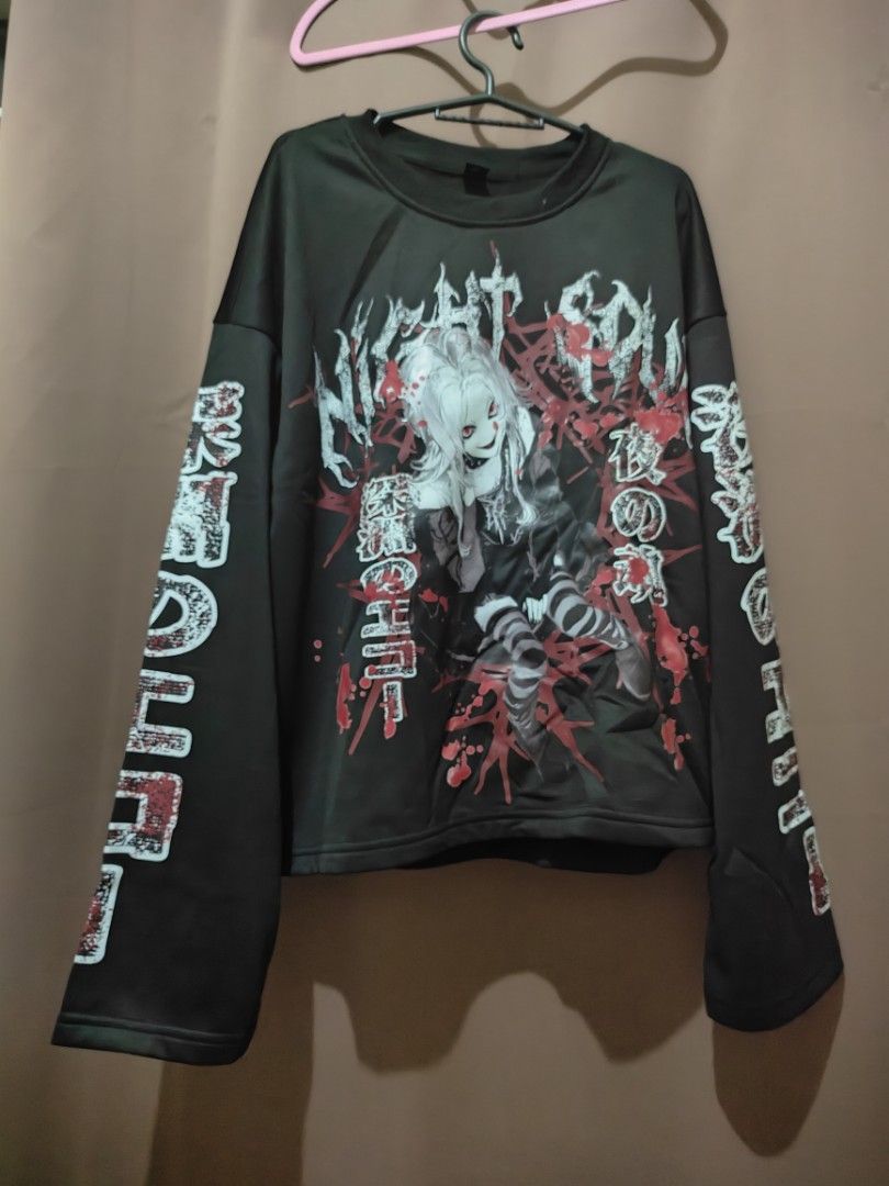 Anime Gothic Longsleeve Sweatshirt (Category: Longsleeves) located in Batangas. Submitted by selenophile__ (Listing ID 1465482618, Image 1). Description: .