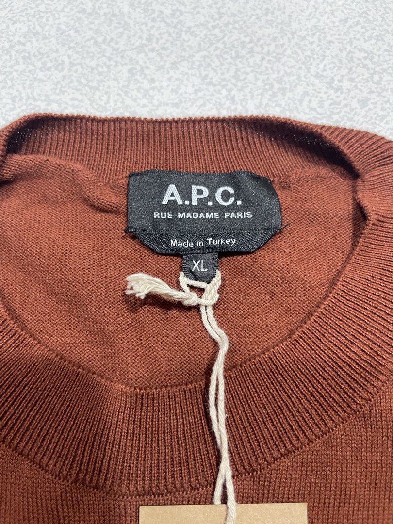 APC Sweater (Category: Coats, Jackets and Outerwear) located in Mandaue City. Submitted by MJ_80 (Listing ID 1465462910, Image 3). Description: Womens APC Sweater Size XL on tag Dimes : 20.5 X 25.5 See photos for measurements Price: 1,950 .