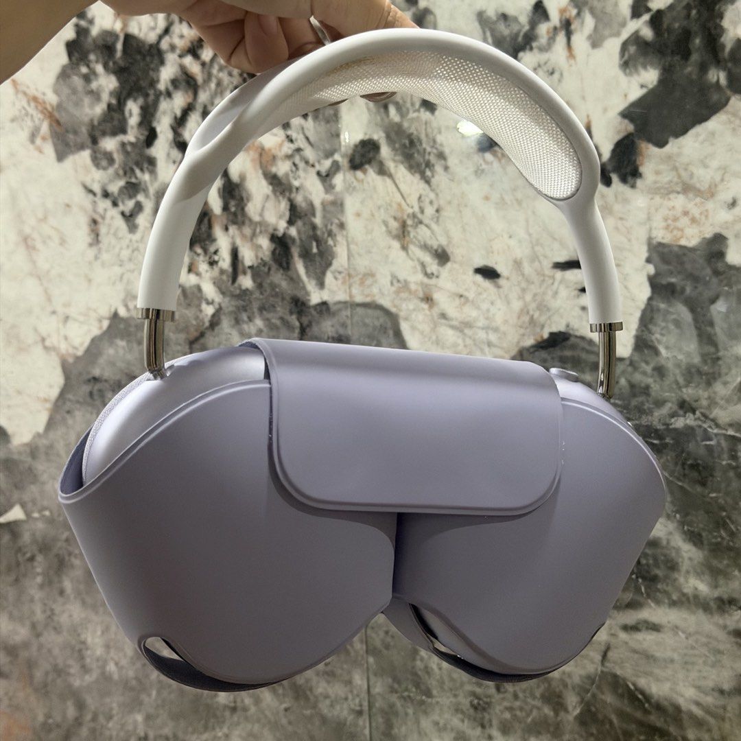 Apple AirPods Max 2- Purple/Lavander (Category: Headphones & Headsets) located in Quezon City. Submitted by notsonali (Listing ID 1465551007, Image 2). Description: - Apple AirPods Max 2 in Purple (USB C) - Price is negotiable, pls send a dm - Has all the inclusions inside the box as well as the og case - Used only 5-10times - May scratches lang kasi nagbabanggaan yung dalawang earpiece and i didnt know it can get so easily scratched - Mesh and e