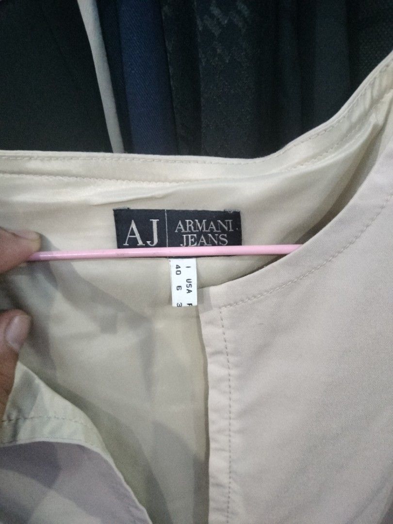 Armani Dress white (Category: Dresses) located in Quezon City. Submitted by dex.colletions (Listing ID 1465523370, Image 2). Description: authentic preloved size - Small to medium pm.